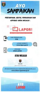 AYO SAMPAIKAN PERTANYAAN, KRITIK, PENGADUAN DAN ASPIRASI ANDA